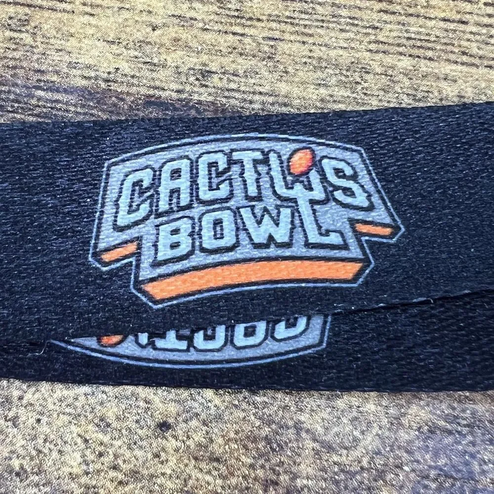 Cactus Bowl Lanyard Football Keychain Keyring